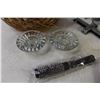 Image 4 : Bar Tool Set - Wicker Basket - Hand Painted Divided Dish w/Handle (Made in Italy) - Brush (NIB) - Gl