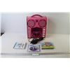 Image 1 : The Singing Machine w/Microphone & Karaoke CDs (as is - needs batteries)
