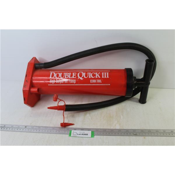 Double Quick - High Output Air Pump