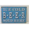 Image 4 : (2) Christmas Themed Stove Element Covers - (3) Tin Signs Man Cave - Budweiser - Ice Cold Beer