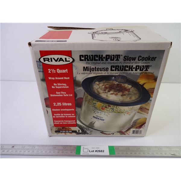 Rival 2.5 Quart Slow Cooker-untested