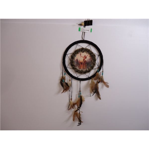 Dreamcatcher Indigenous Person on Horse-11" across