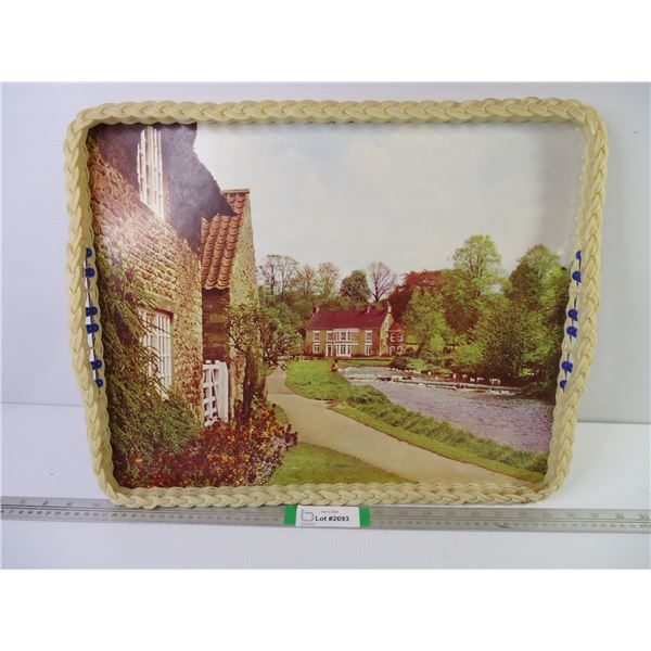 Vintage Serving Tray- 19"x16"