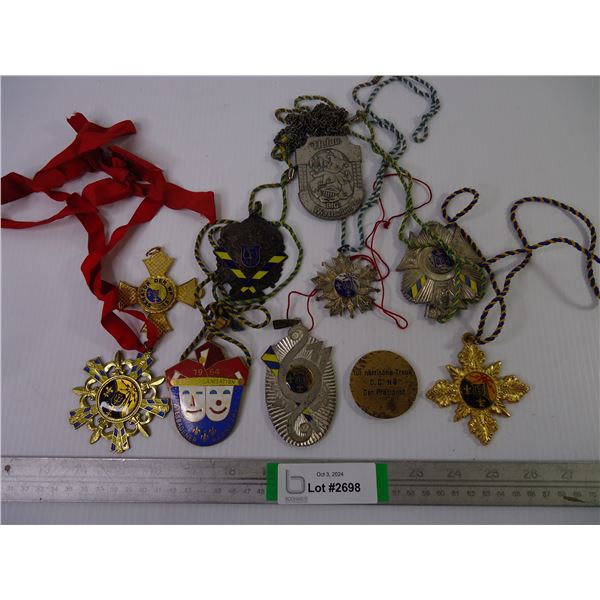 (10) Assorted Service Medallions