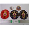 Image 1 : (3) Legion Curling Patches and (2) Medallions