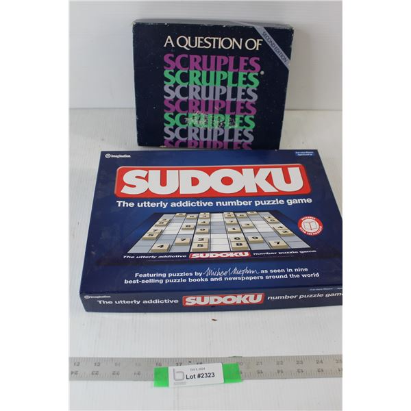 Sudoku Puzzle Board Game, A Question Of Scruples - Both As is