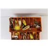 Image 4 : Fenwick 1050 Orange Tackle Box With Reels and Assorted Hooks