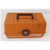 Image 6 : Fenwick 1050 Orange Tackle Box With Reels and Assorted Hooks