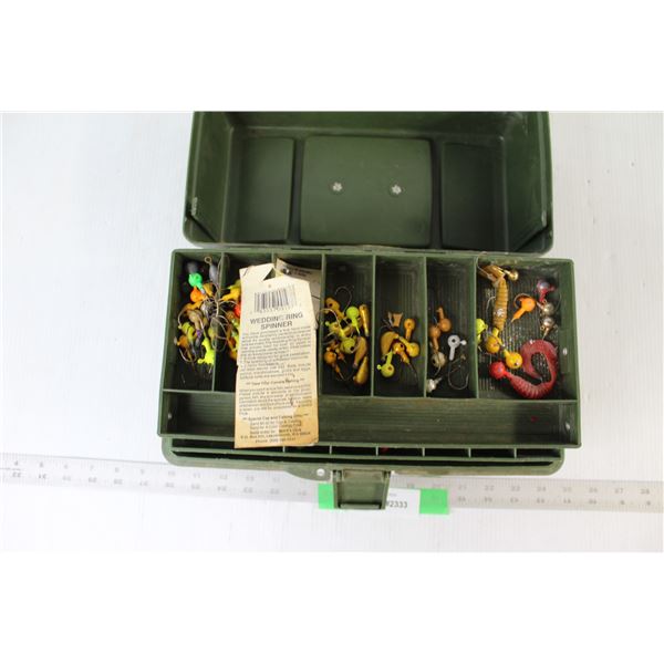 (4) Tackle Boxes, Plastic Parts Organizer, Freshwater Fishing Book