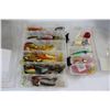 Image 3 : (4) Tackle Boxes, Plastic Parts Organizer, Freshwater Fishing Book