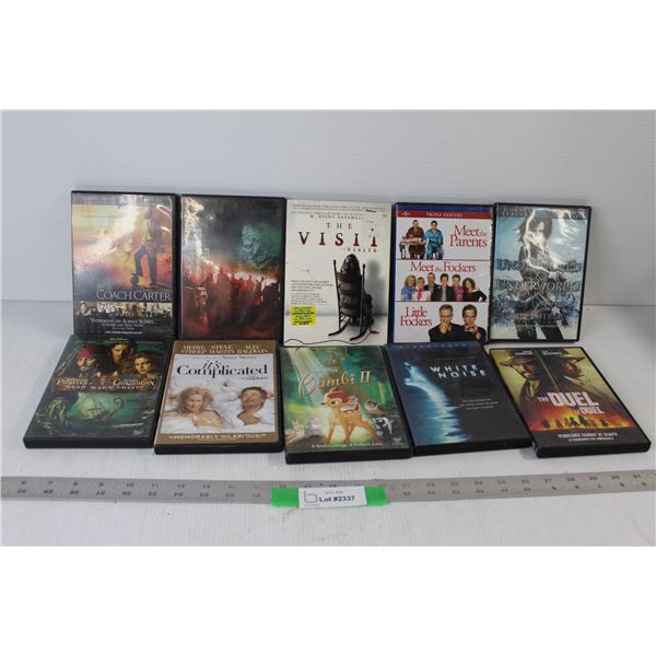 (10) DVD Movies - Coach Carter, Pirates Of The Caribbean, Bambi 2, etc.