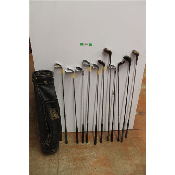 Royal Bank Golf Club Bag With Golf Clubs