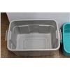 Image 5 : *(2) Plastic Totes No Lids 21'' x 12 & 21'' x 9''
