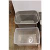 Image 3 : *(4) Plastic Totes No Lids - Various Size