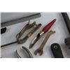 Image 11 : Vintage Hand Drill, Wrenches, Pliers, Metal Brush and Assorted Items