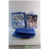 Image 1 : (3) Various Size Poly Tarps - 5' x 7'. 6' x 8' and 8' x 10' - New