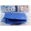 Image 5 : (3) Various Size Poly Tarps - 5' x 7'. 6' x 8' and 8' x 10' - New
