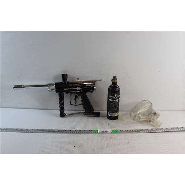 Genesis II Paint Ball Gun with Mag and Air Tank - As Is