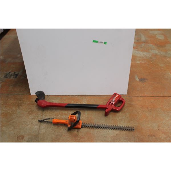 Hedge Trimmer & Toro 8'' Cordless Trimmer - As Is