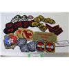 Image 1 : Lot of Sew-on Navy Patches - Texas - Fire Departments - Calgary - Scarborough