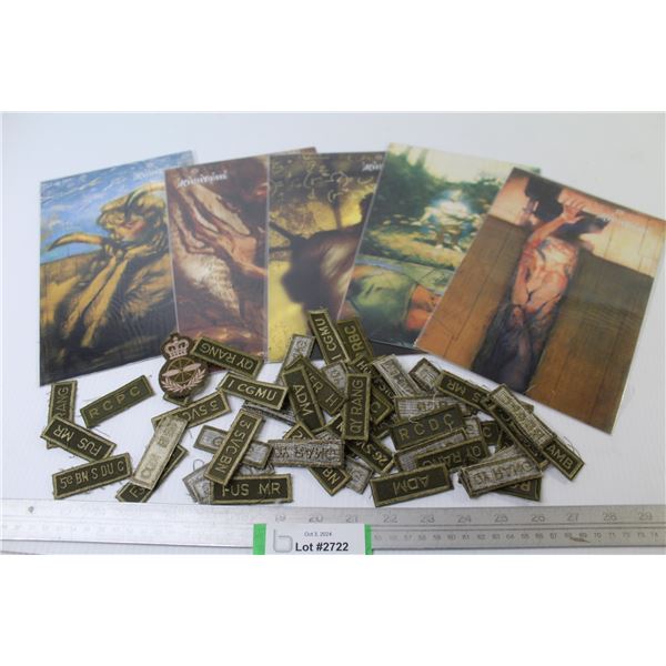 (5) Master Visions Collector Cards - Canadian Military Shoulder Sew-on Patches