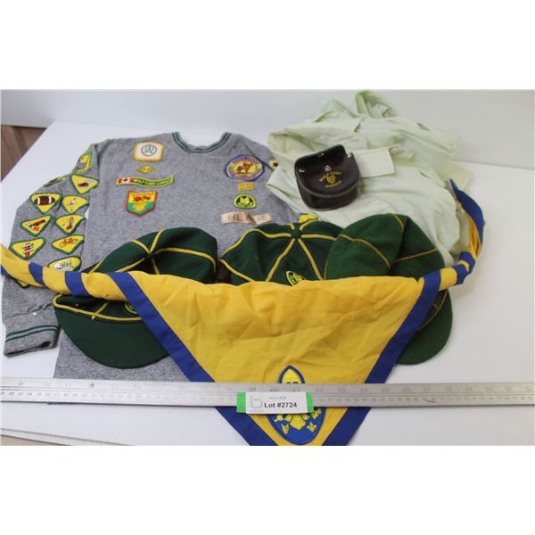 Wolf Cubs Leather Case - Wolf Cub Shirts - (3) Caps - Kerchief