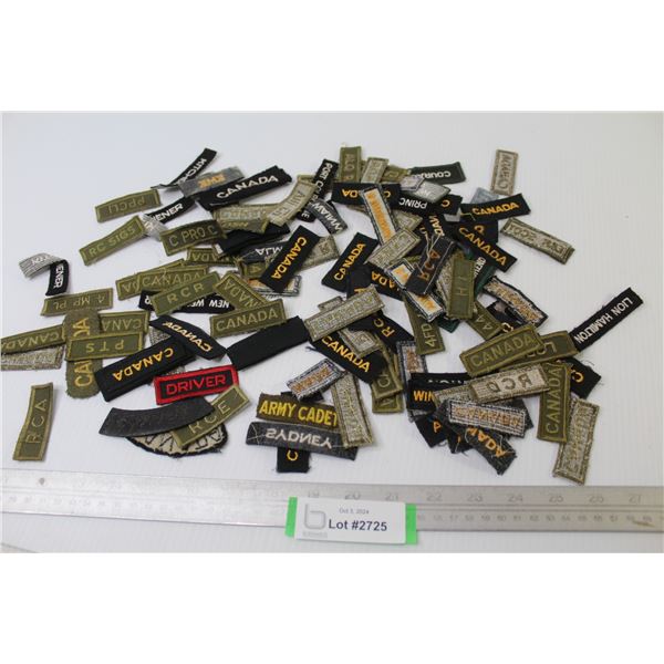 Canadian Military Tabs (lots of pairs)