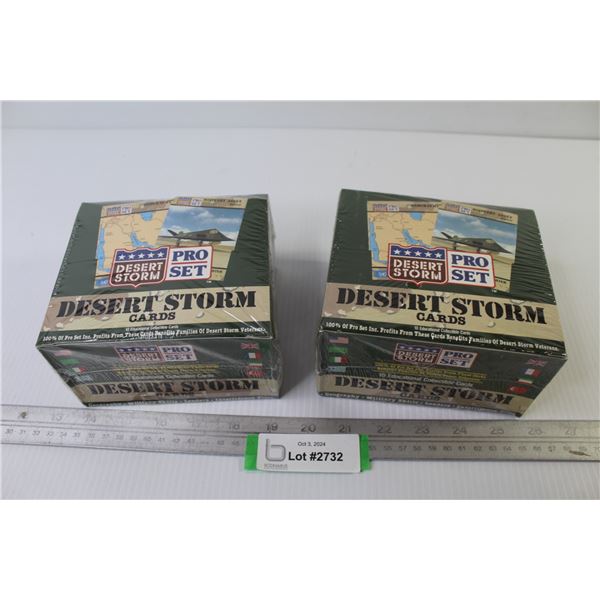 (2) Boxes of Desert Storm Collector Cards (sealed)