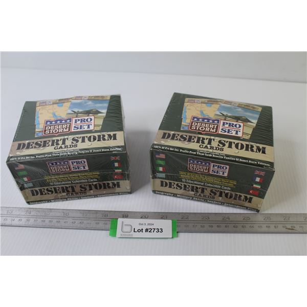 (2) Boxes of Desert Storm Collector Cards (sealed)