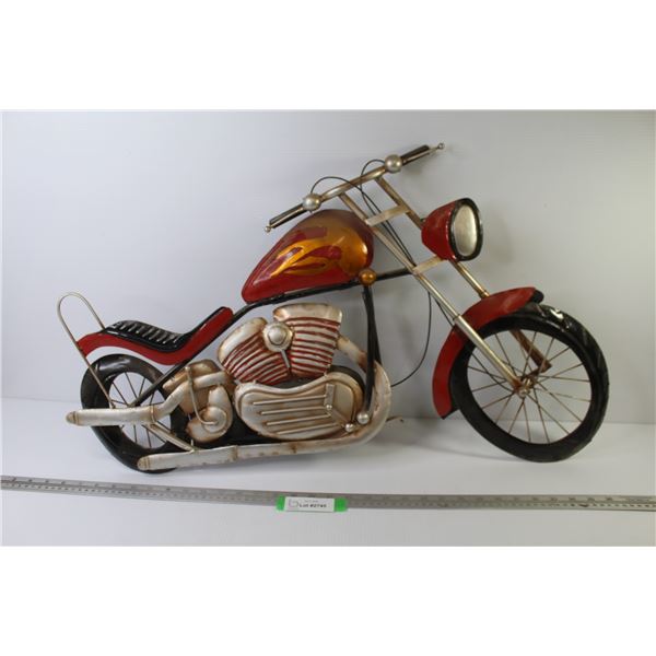 Weld Art Tin Motorcycle (32" x 13")