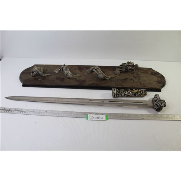 Decorative Sword (broken) w/Dragon Holder
