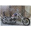Image 3 : Cardboard Shovelhead Motorcycle Chopper Picture (16 1/2" x 11 1/2")