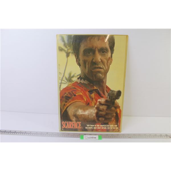 Scarface Poster in Plastic Sleeve (11" x 17")