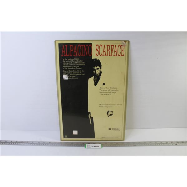 Scarface Poster in Plastic Sleeve (11" x 17")