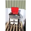 Image 1 : ** Parts Cleaner on Custom Built Stand w. Storage Tote - Powers On