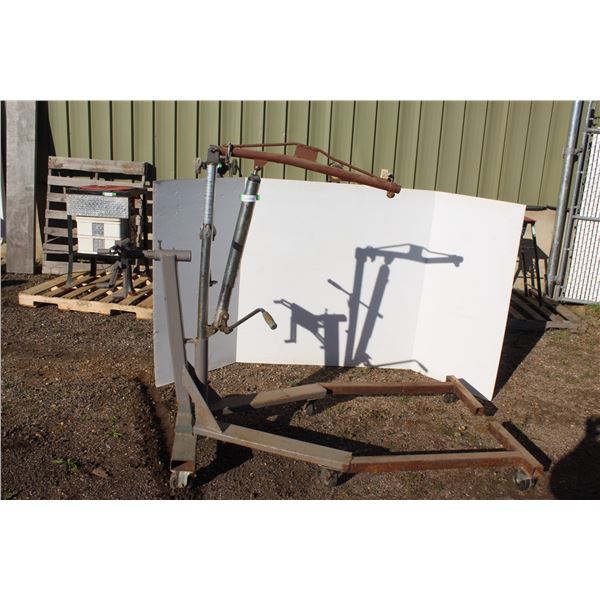 ** Custom Built Engine Hoist & Engine Stand Mount Attachment - Hoyer Hoist Works, Weight Capacity 40