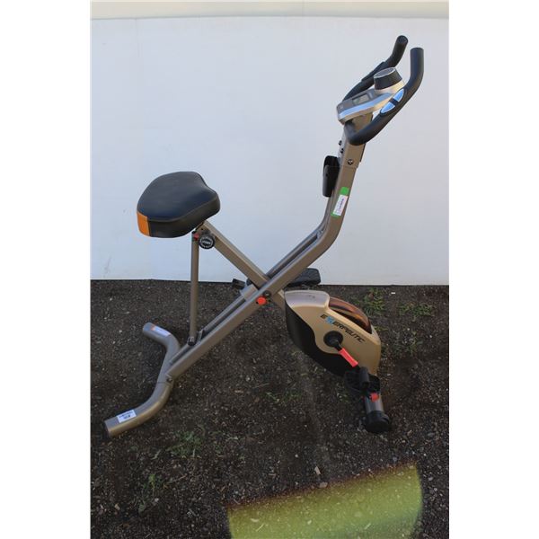** Exerpeutic Folding Exercise Bicycle - Wide Seat - as is
