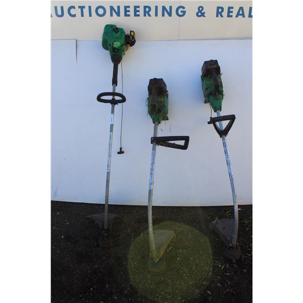 ** (3) Weed Eater - Gas Powered Trimmers - As is, see pictures