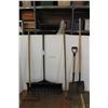 Image 1 : * (5) Yard Tools: Snow Shovel, Rake, Hoe, Square Mouth Spade, Spade