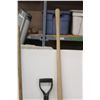 Image 3 : * (5) Yard Tools: Snow Shovel, Rake, Hoe, Square Mouth Spade, Spade