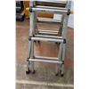 Image 4 : * Mastercraft Adjustable Ladder - Model 061-73038-4 - 300lb Capacity - Step Ladder: 3.5ft - 5.5Ft Ex