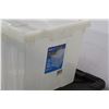 Image 4 : * (2) Storage Totes - Clear & Black - 29.5" Long x 20" Wide x 14.5: Tall