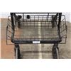 Image 2 : * Evolution Brand Wide Wheels Base - Folding Walker w/Shopping Basket & Seat - Brakes Work