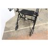 Image 5 : * Evolution Brand Wide Wheels Base - Folding Walker w/Shopping Basket & Seat - Brakes Work