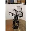 Image 8 : * Evolution Brand Wide Wheels Base - Folding Walker w/Shopping Basket & Seat - Brakes Work