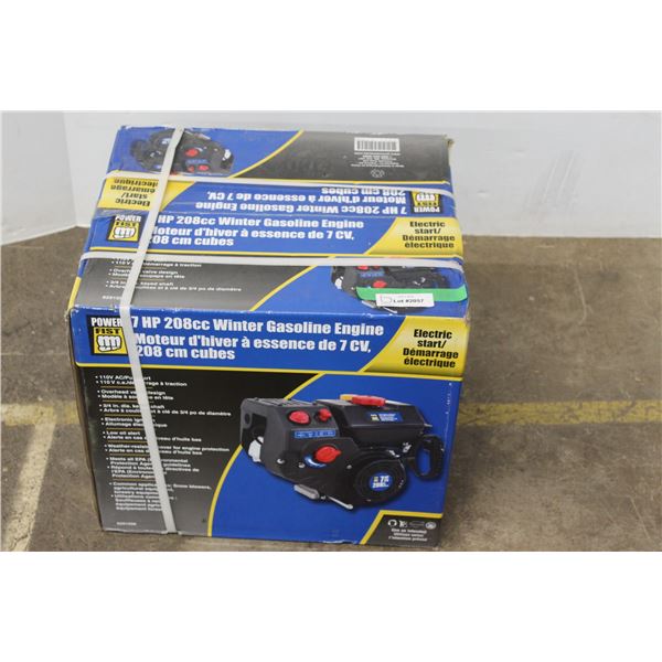 * Power Fist Winter Gas Powered Engine - Electric Start - 7HP - 208cc - NIB