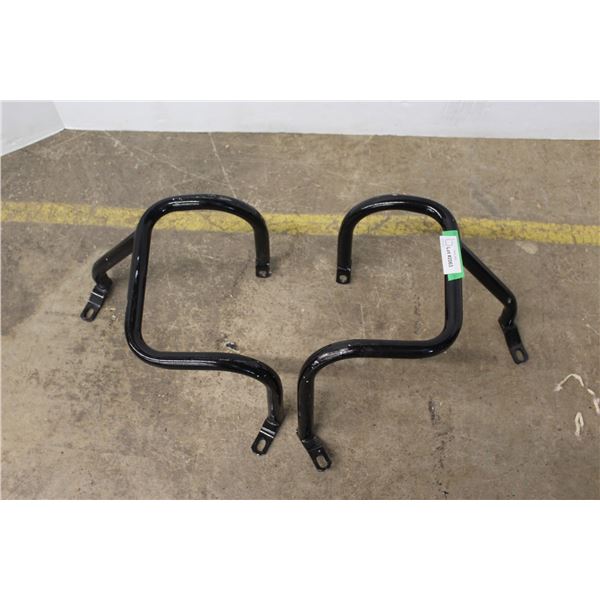 * Metal Motorcycle Saddlebag Mounts Set -Measurements in Pictures