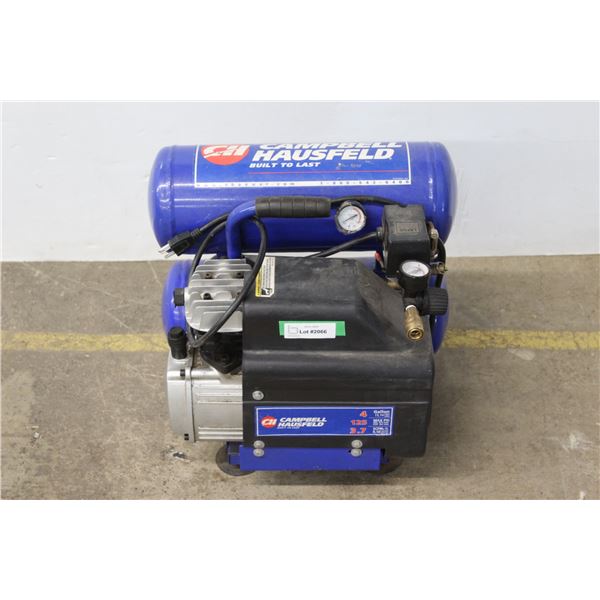 * Campbell Hausfield - 4 Gallon - 3.7CFM - Works - Missing Air Suction Filter