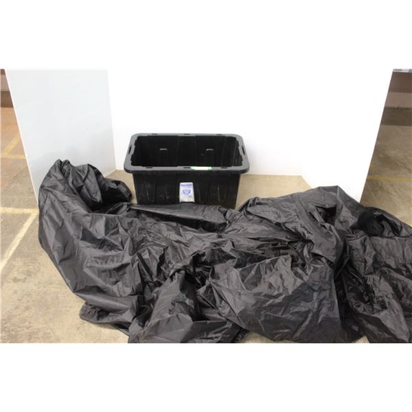 * Nylon Tarp w/Tote no Lid