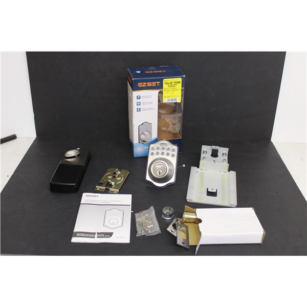 EZSet Electronic Keypad Deadbolt - Opened, as is